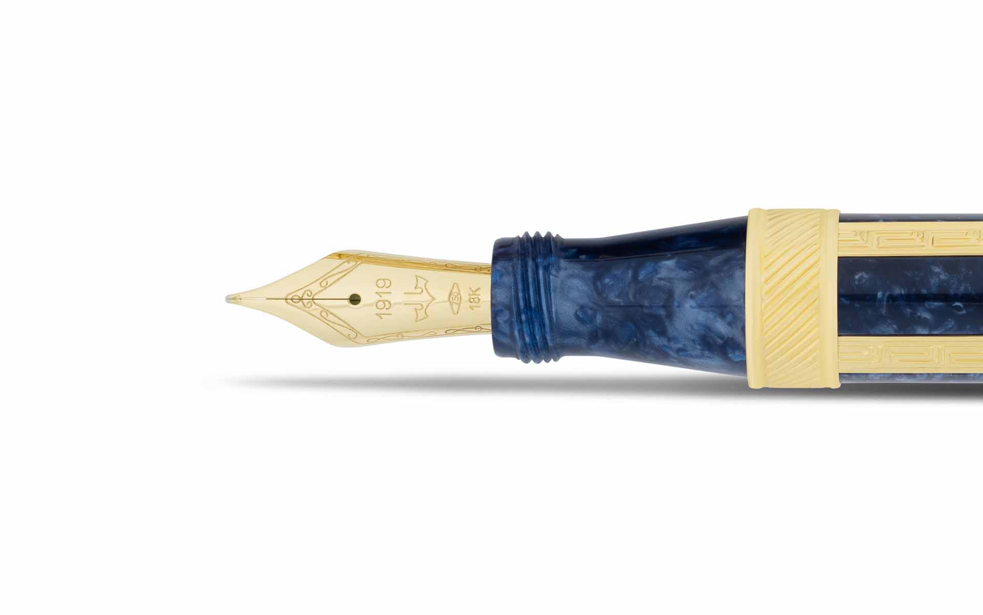 Mediterranean blue fountain pens - Bingyols